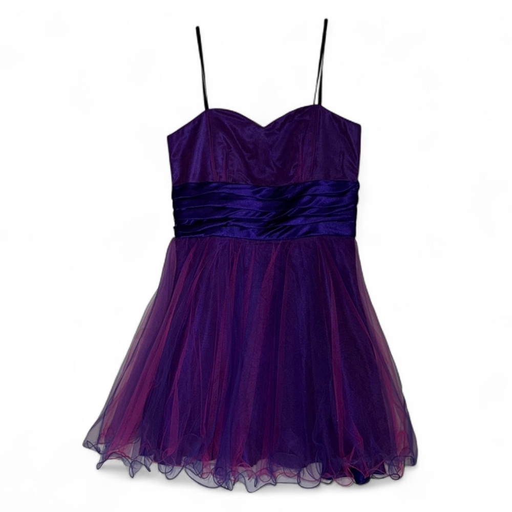New Elegant Purple Pink Kids Dress